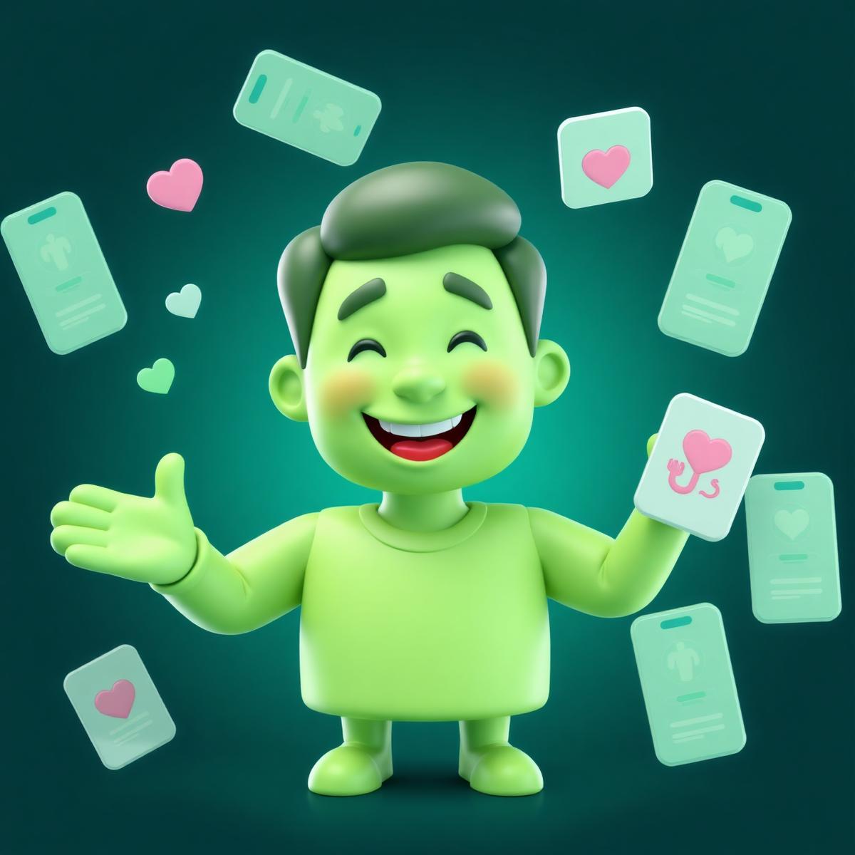 Ilustração de avatar digital representando a LONGEV+